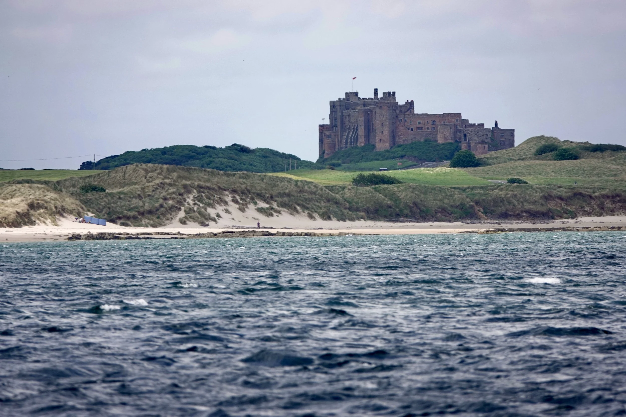 Bramburgh Castle, to the north