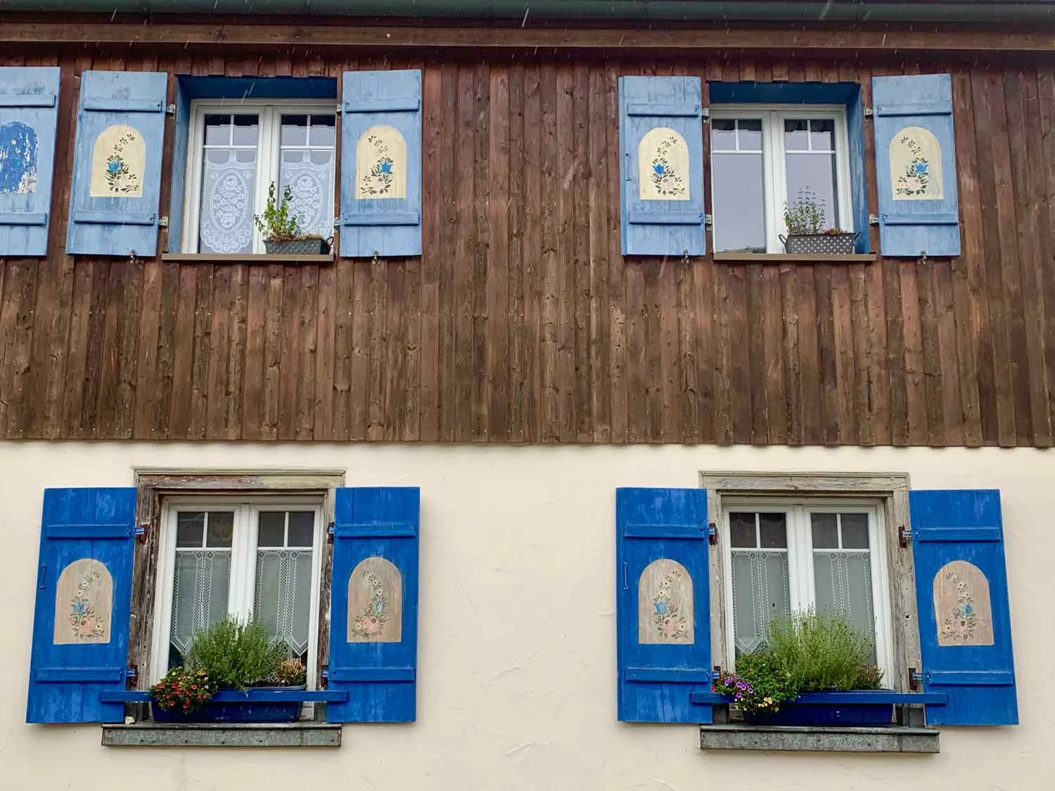Painted shutters, Gutenstein, Germany