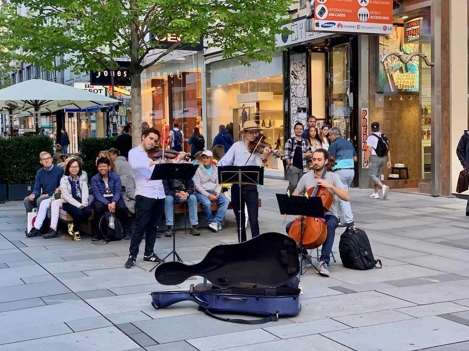 One of many classical music street performances