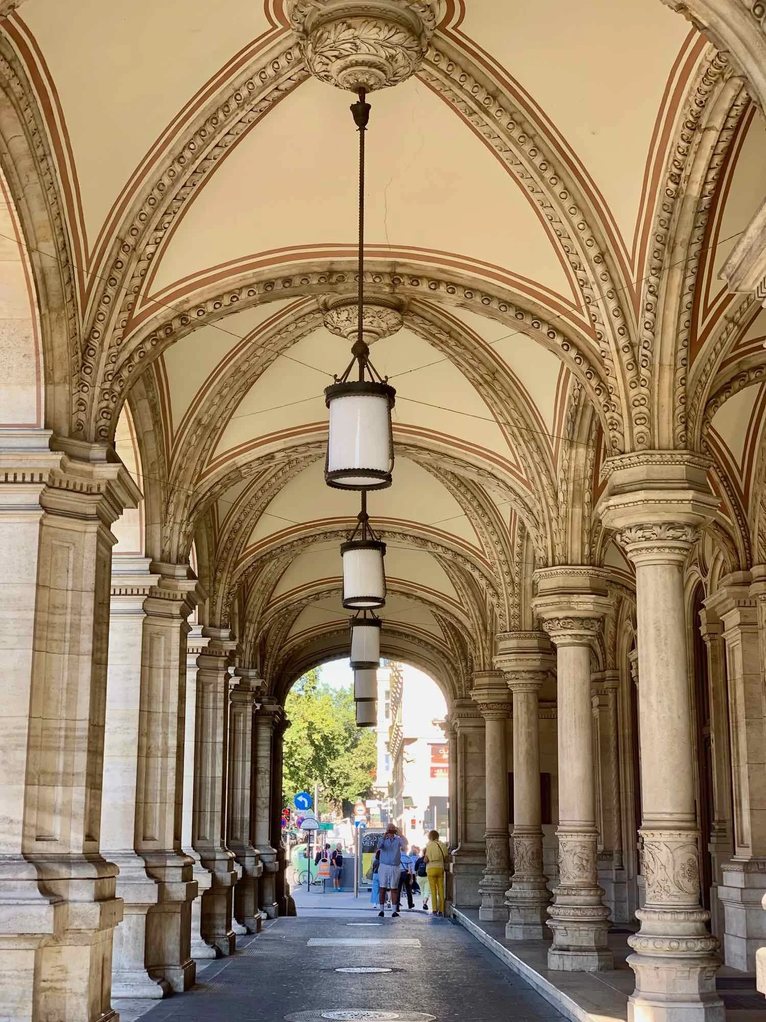 Colonnade at Vienna Opera House