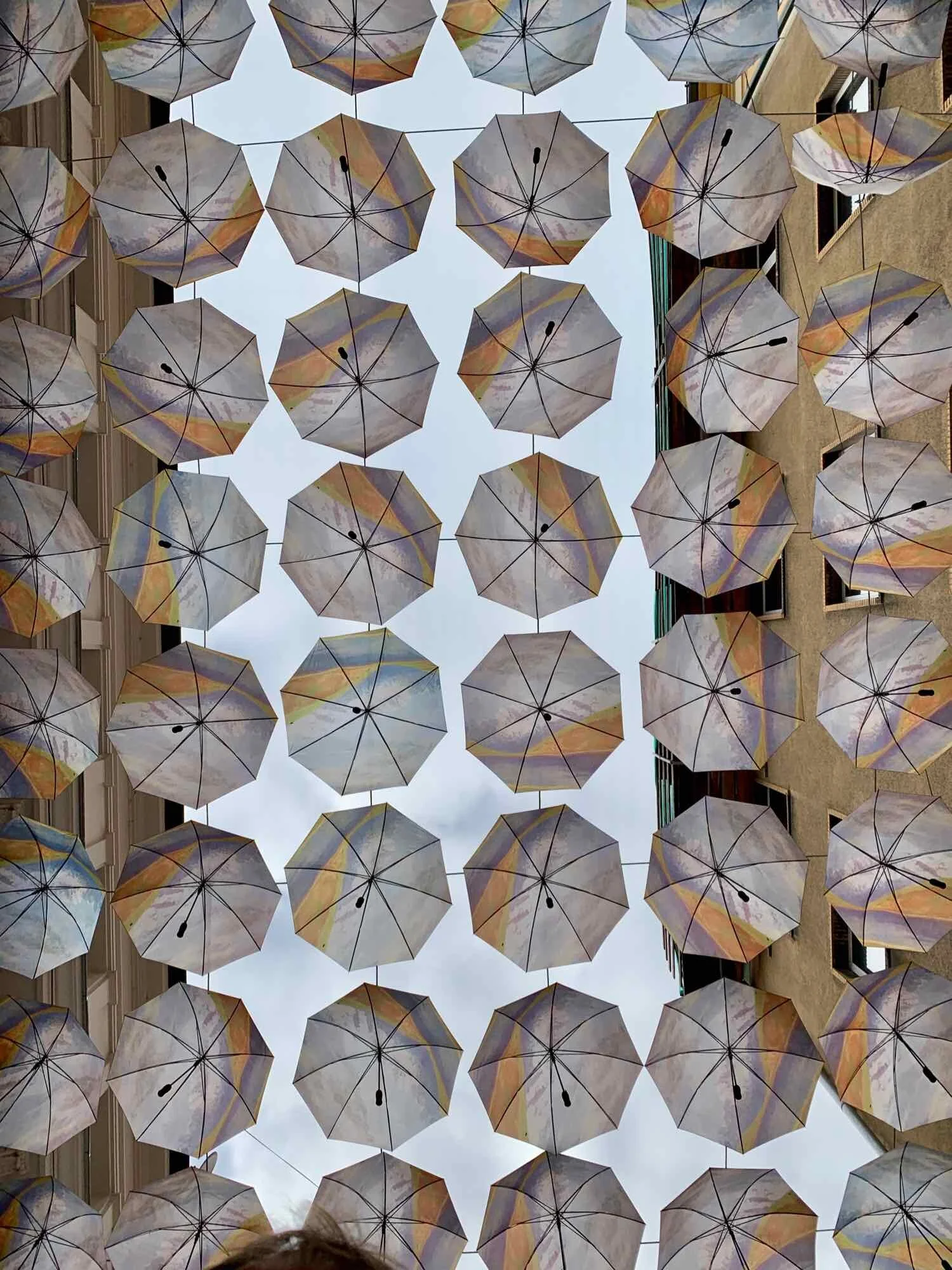 Umbrella art. Bratislava, Slovakia