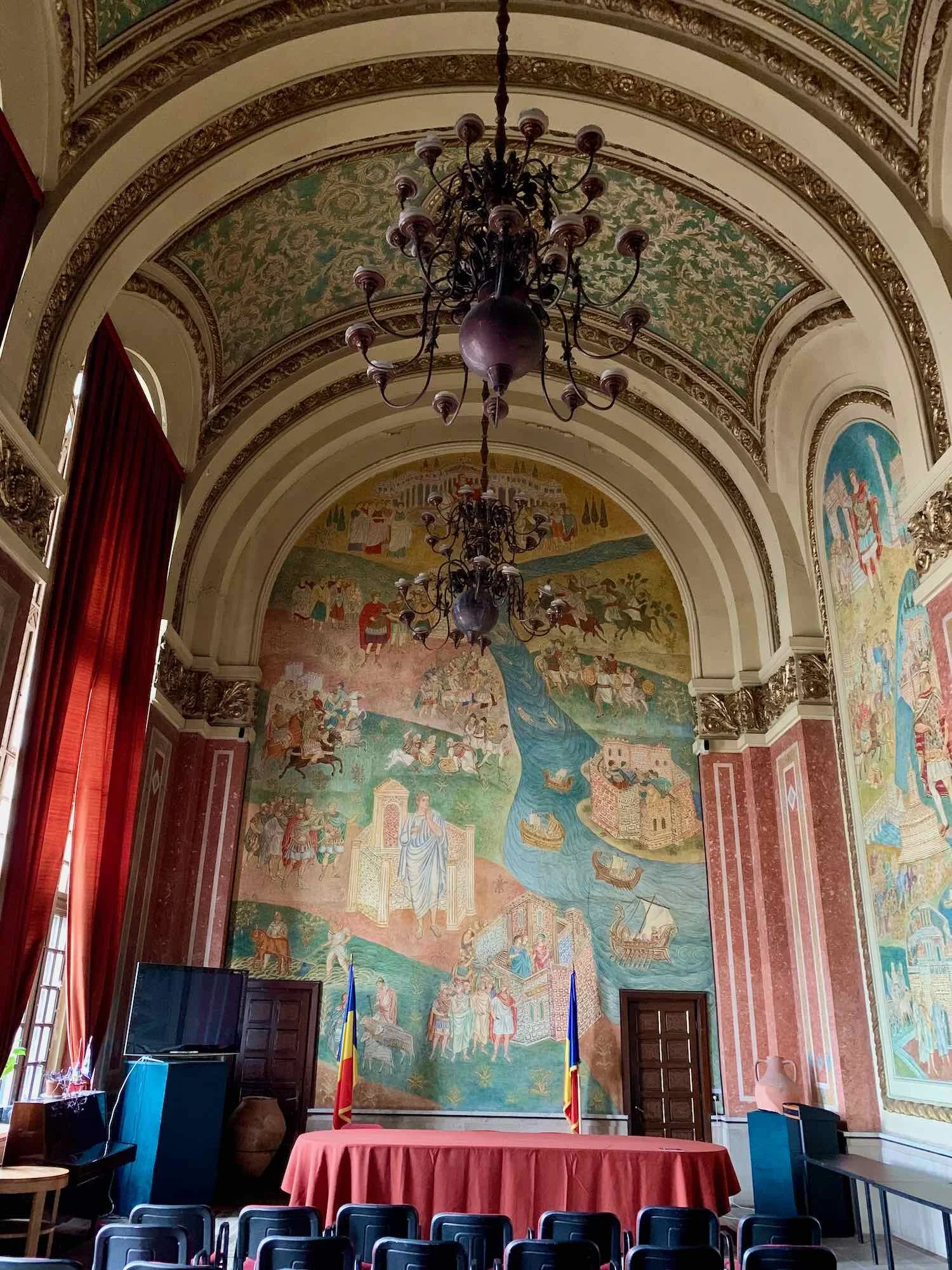 The museum’s ornate conference room
