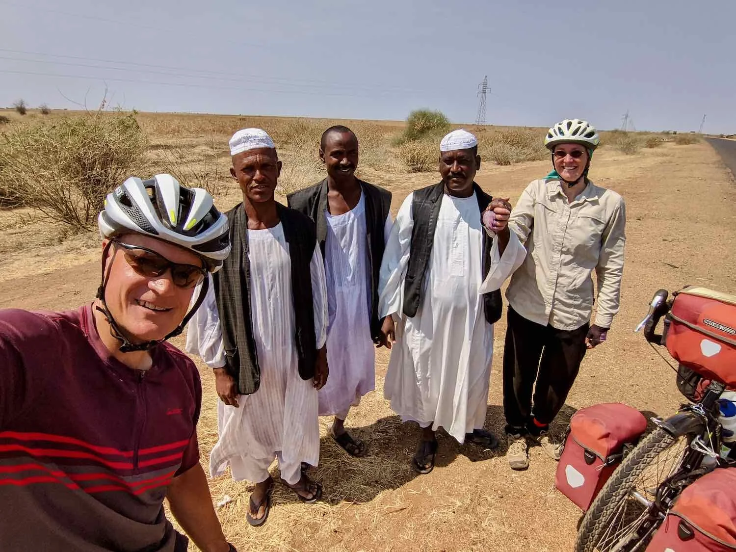 A road-side welcome committee
