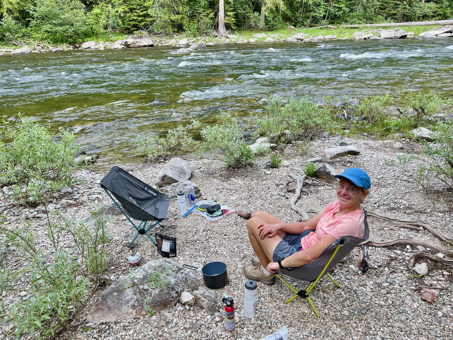 A happy camper, finally at rest