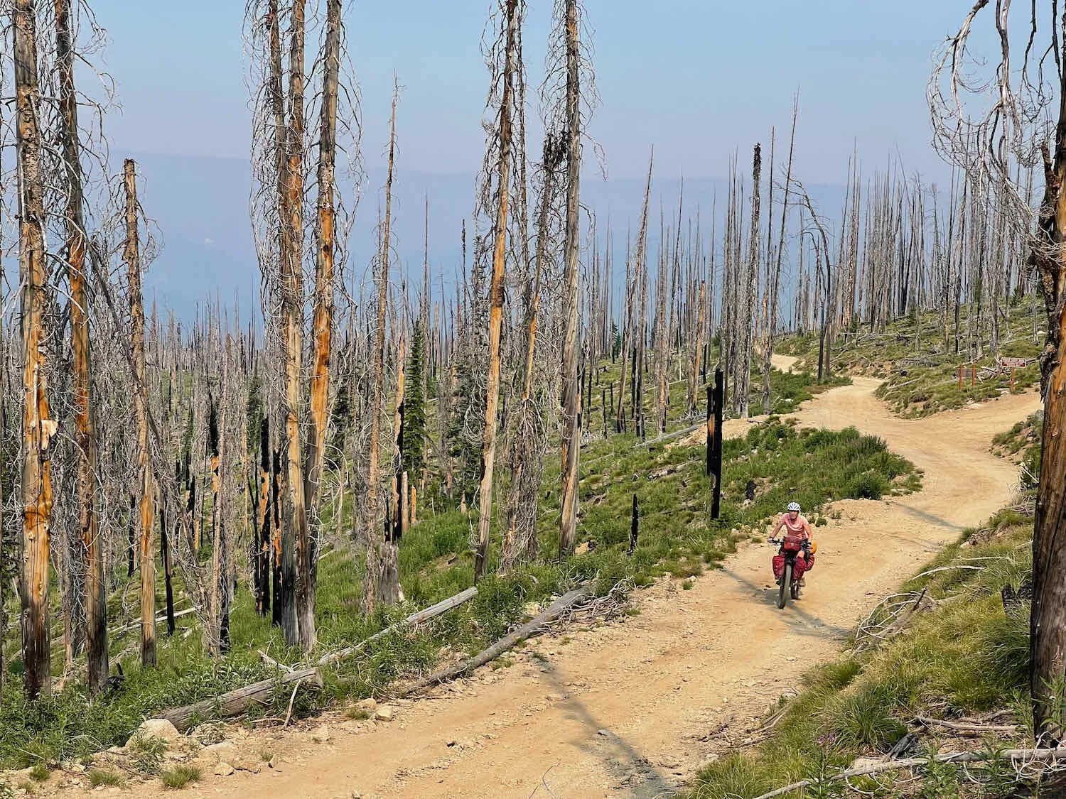 Steep ascent of Dry Saddle
