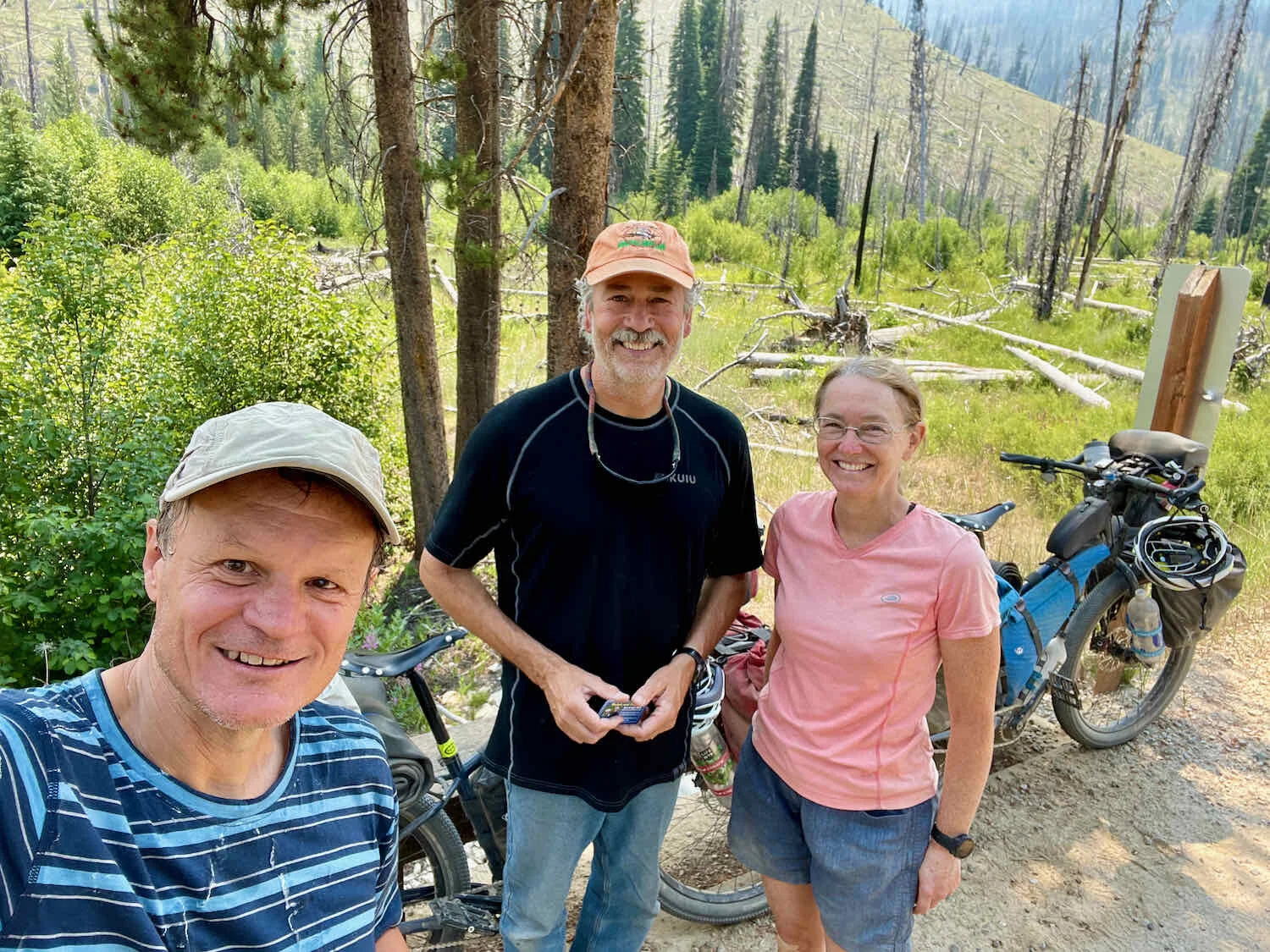 Trail Angel, Steve, gave us a beer