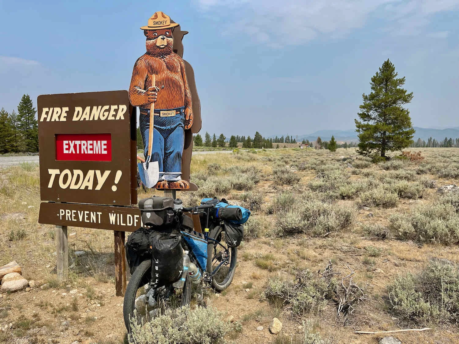 Smokey Bear reminds us to be careful