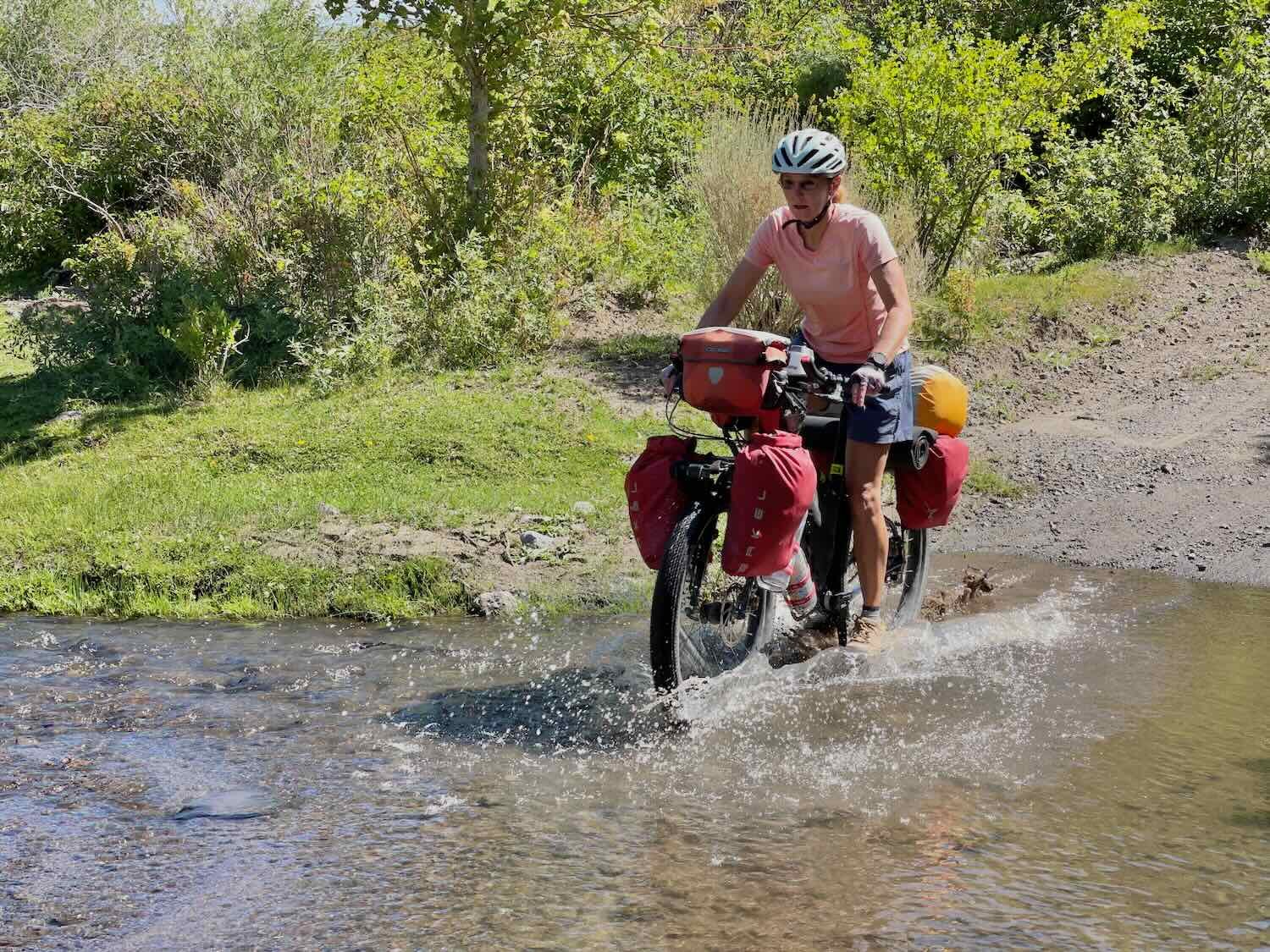 Stream crossing in Lost Creek Canyon, central Utah (USA)