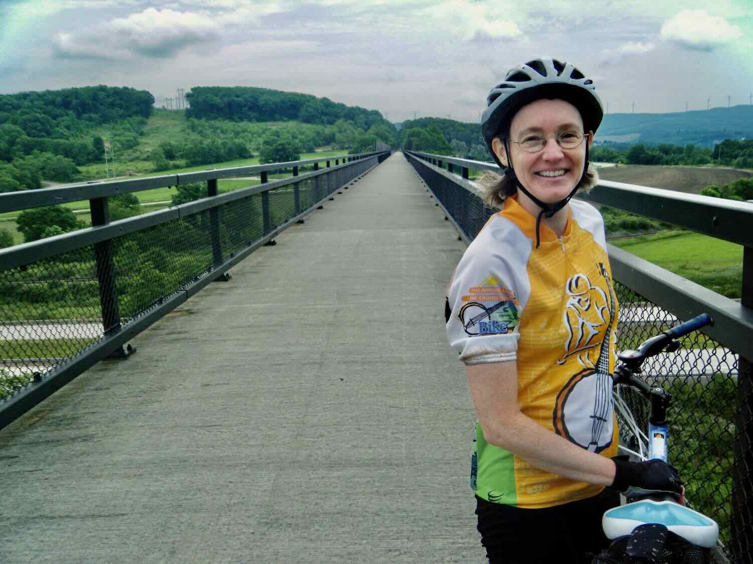 Crossing the Salisbury Viaduct, Meyersdale, Pennsylvania (USA)