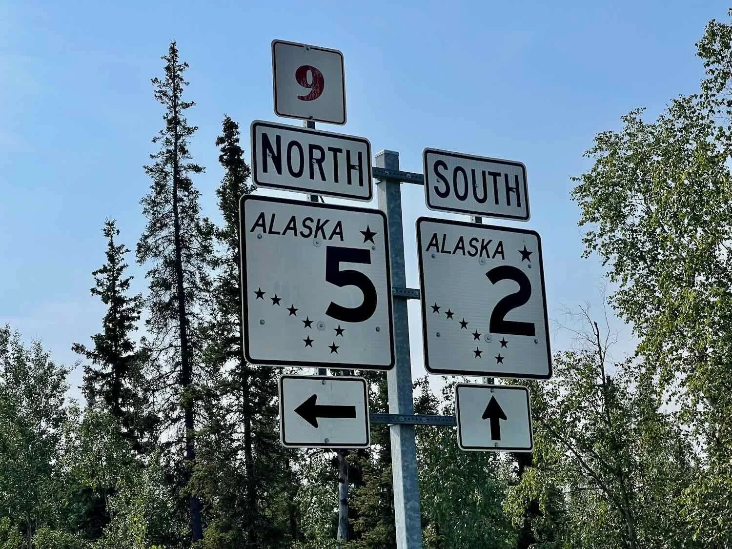 Alaska highway numbers are straightforward