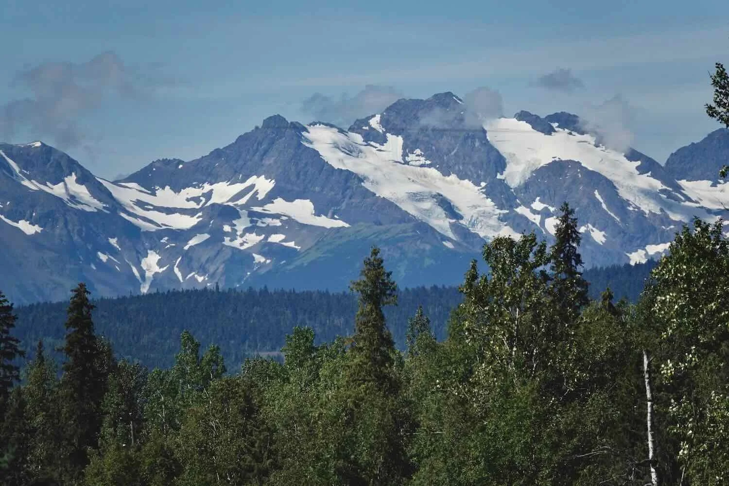 More distant mountains, still covered with ice
