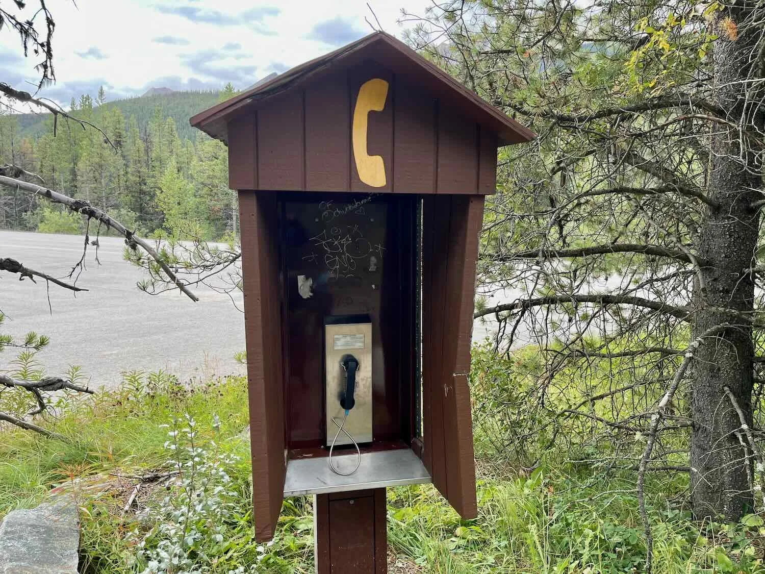 Phone in the middle of nowhere