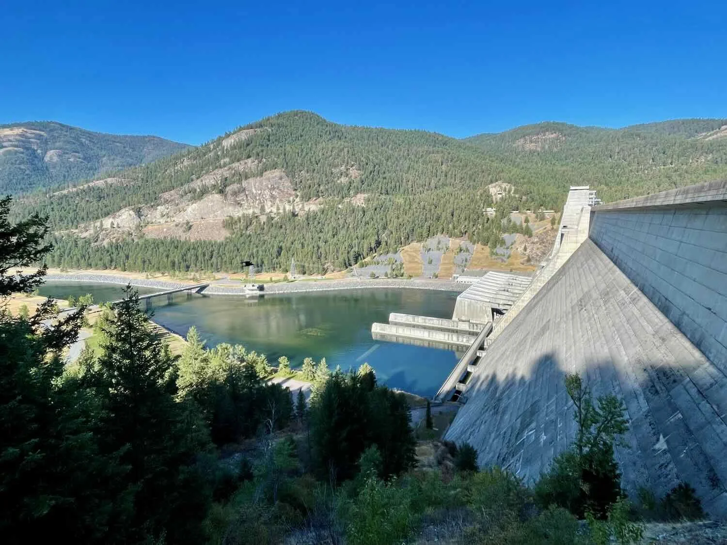 Libby Dam, holding back the water