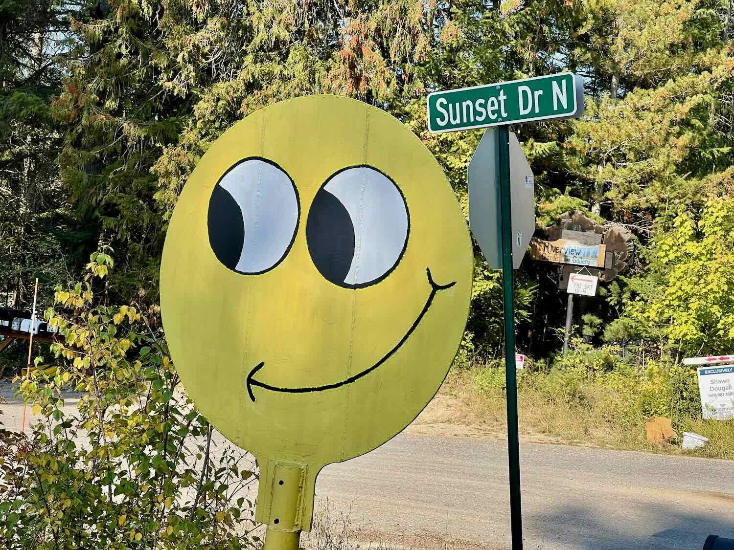 Happy Face at Sunset Drive