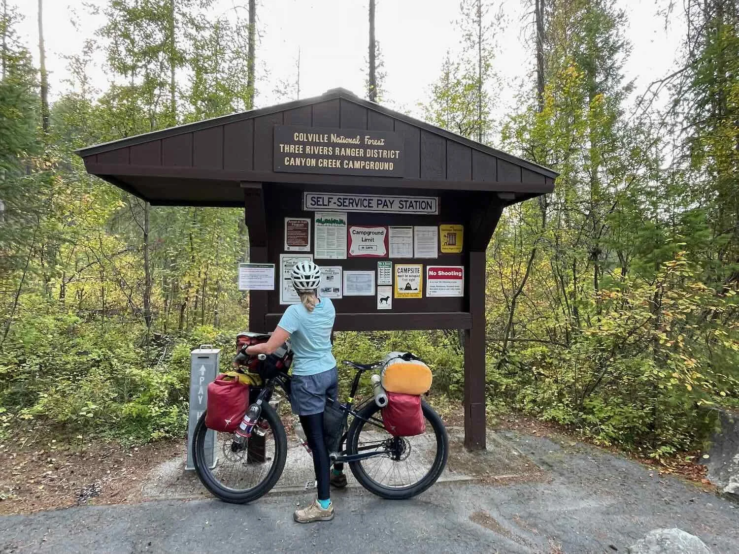 Typical National Forest self-registration kiosk