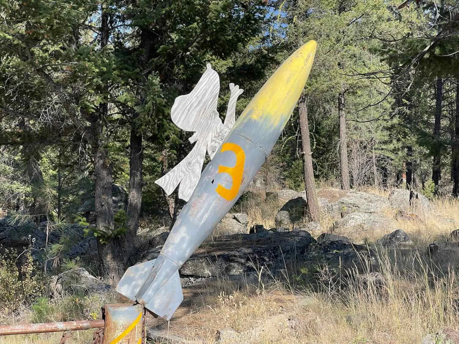 Snoopy on a rocket, near Wauconda Pass