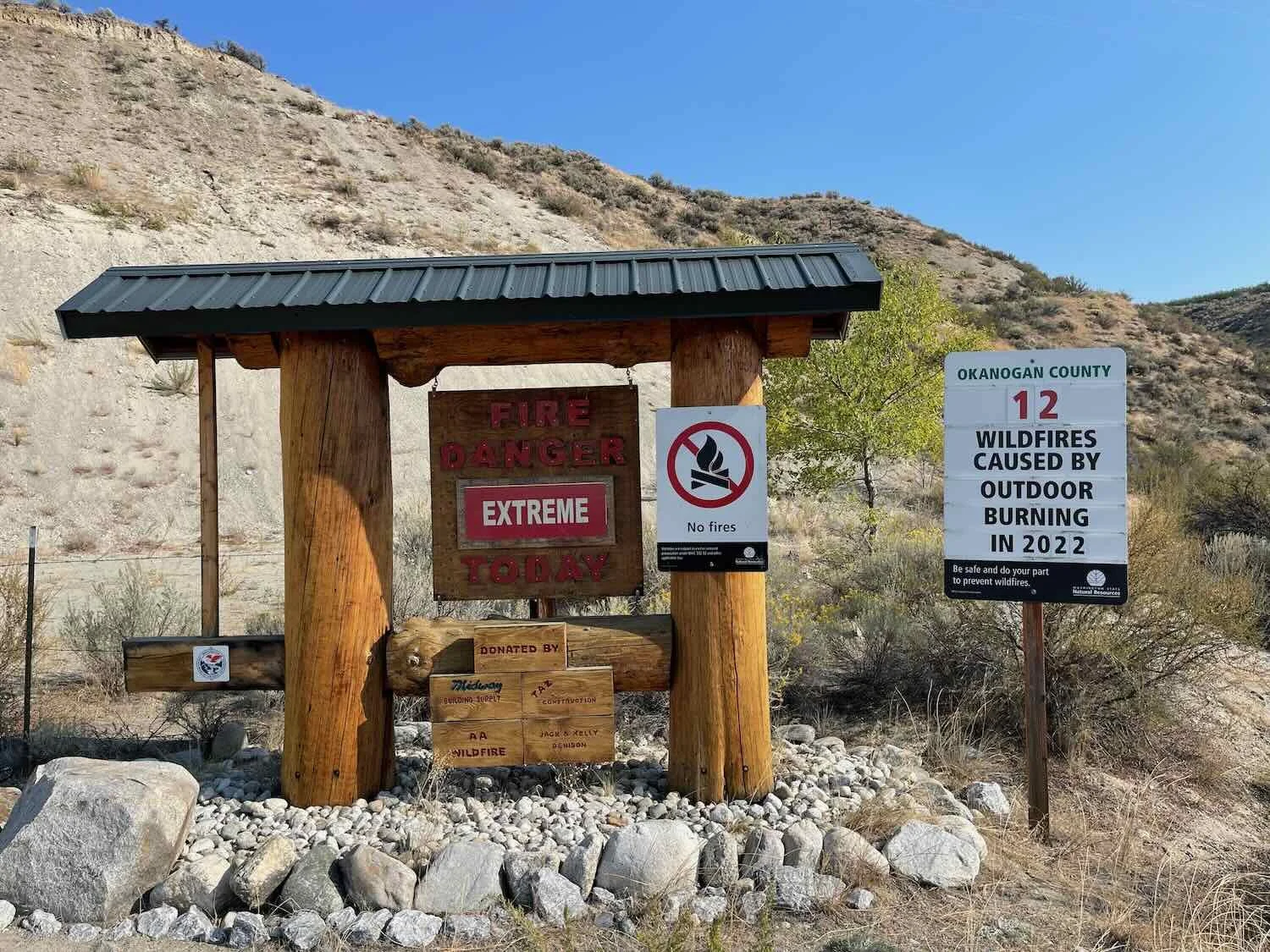 Fire danger is now extreme
