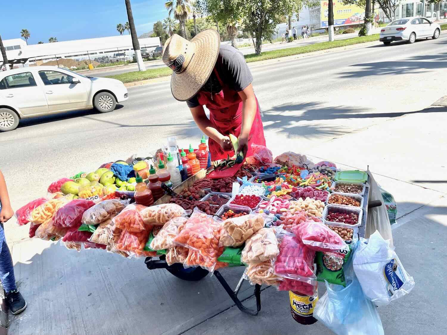 Colorful snacks for sale