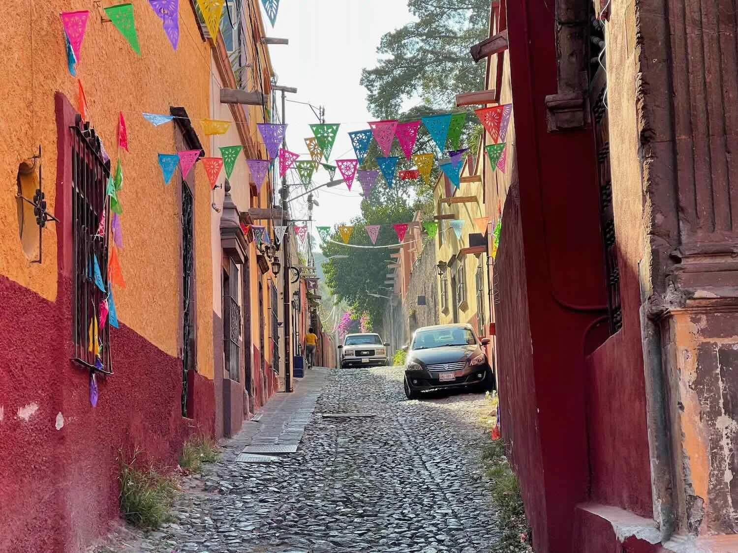 A quiet street for an uphill hike