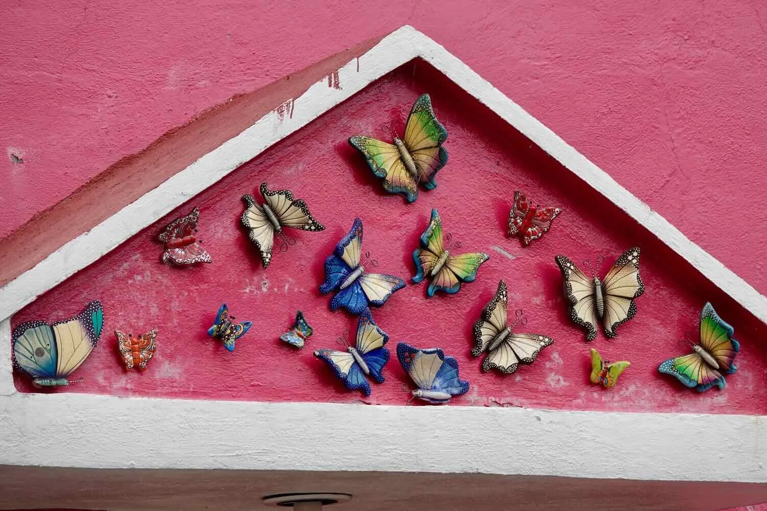 Butterflies over the door