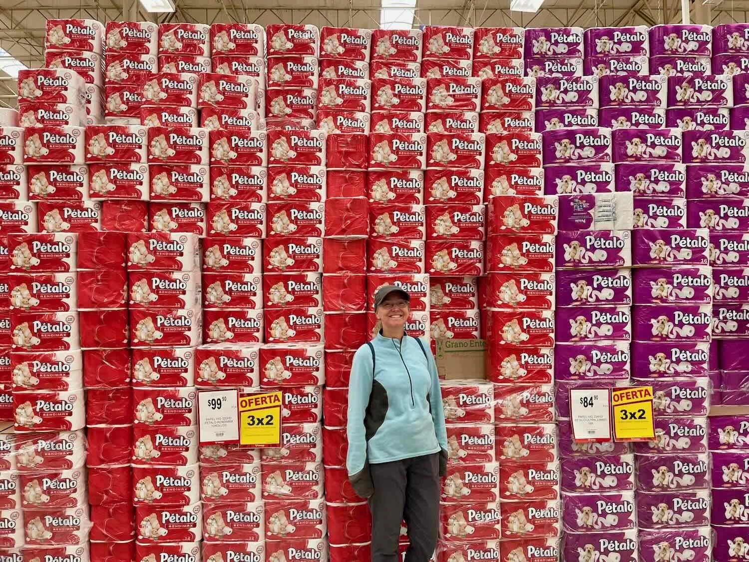 Endless mountains of toilet paper