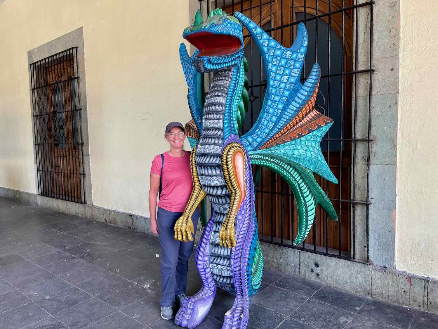 But some alebrijes are really big, like this one haunting a Oaxaca street corner