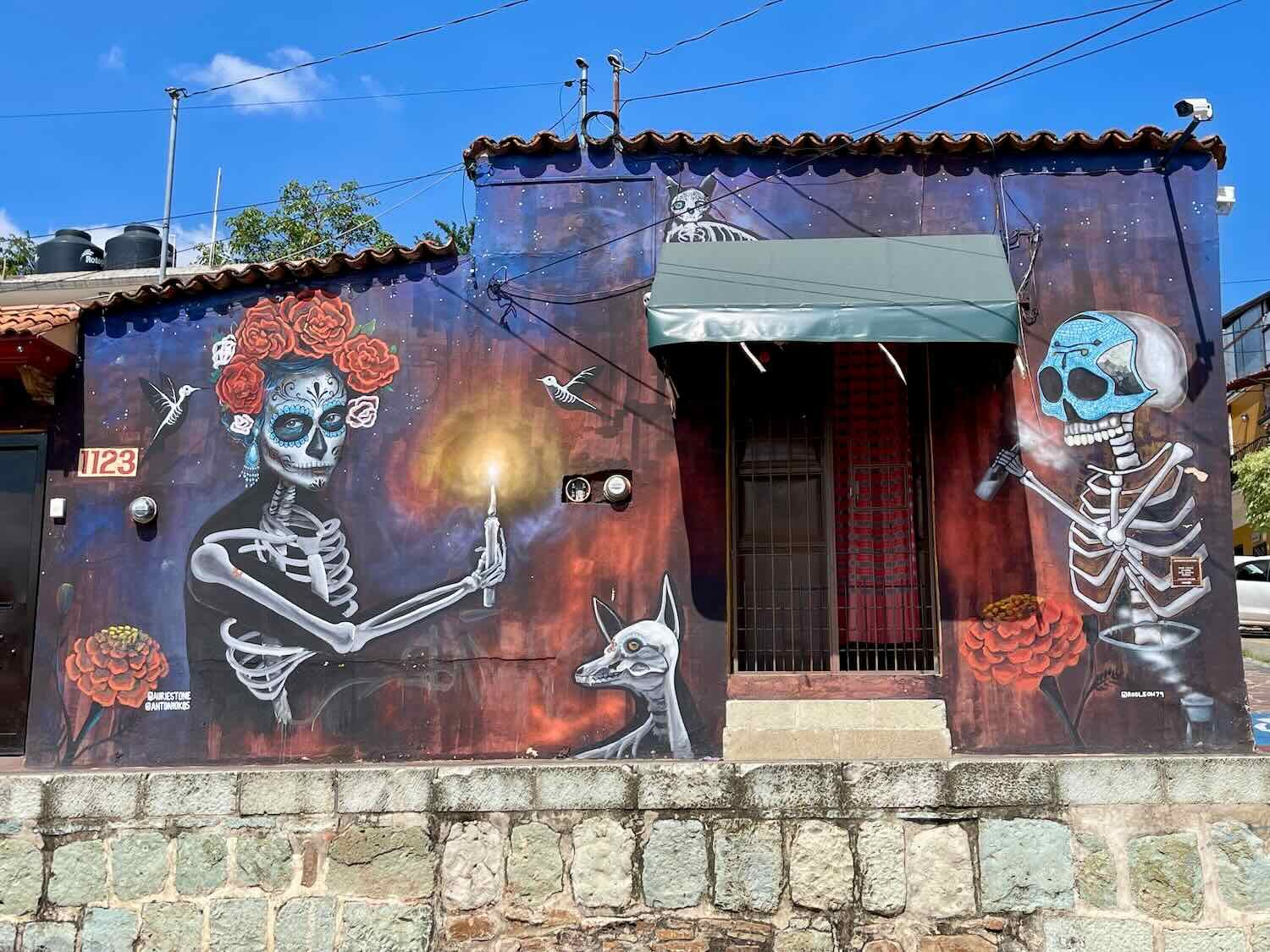 Skeletons and death are prominent motifs in Mexican art