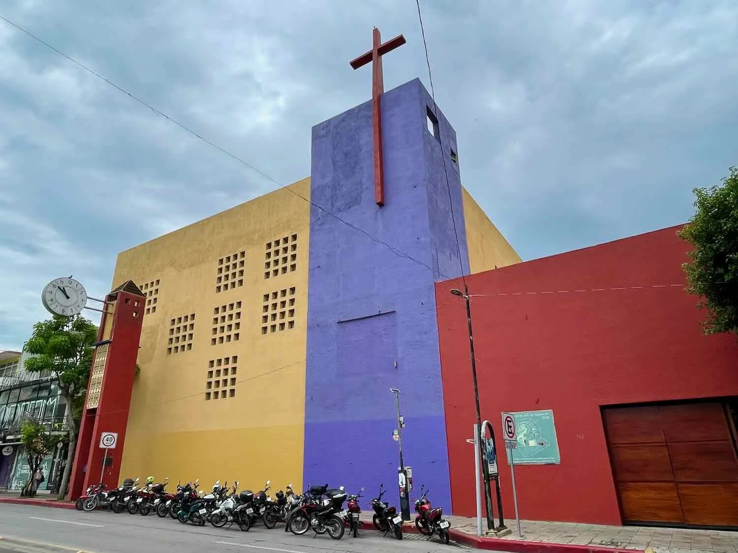 The modernist Church of Our Lady of Guadalupe