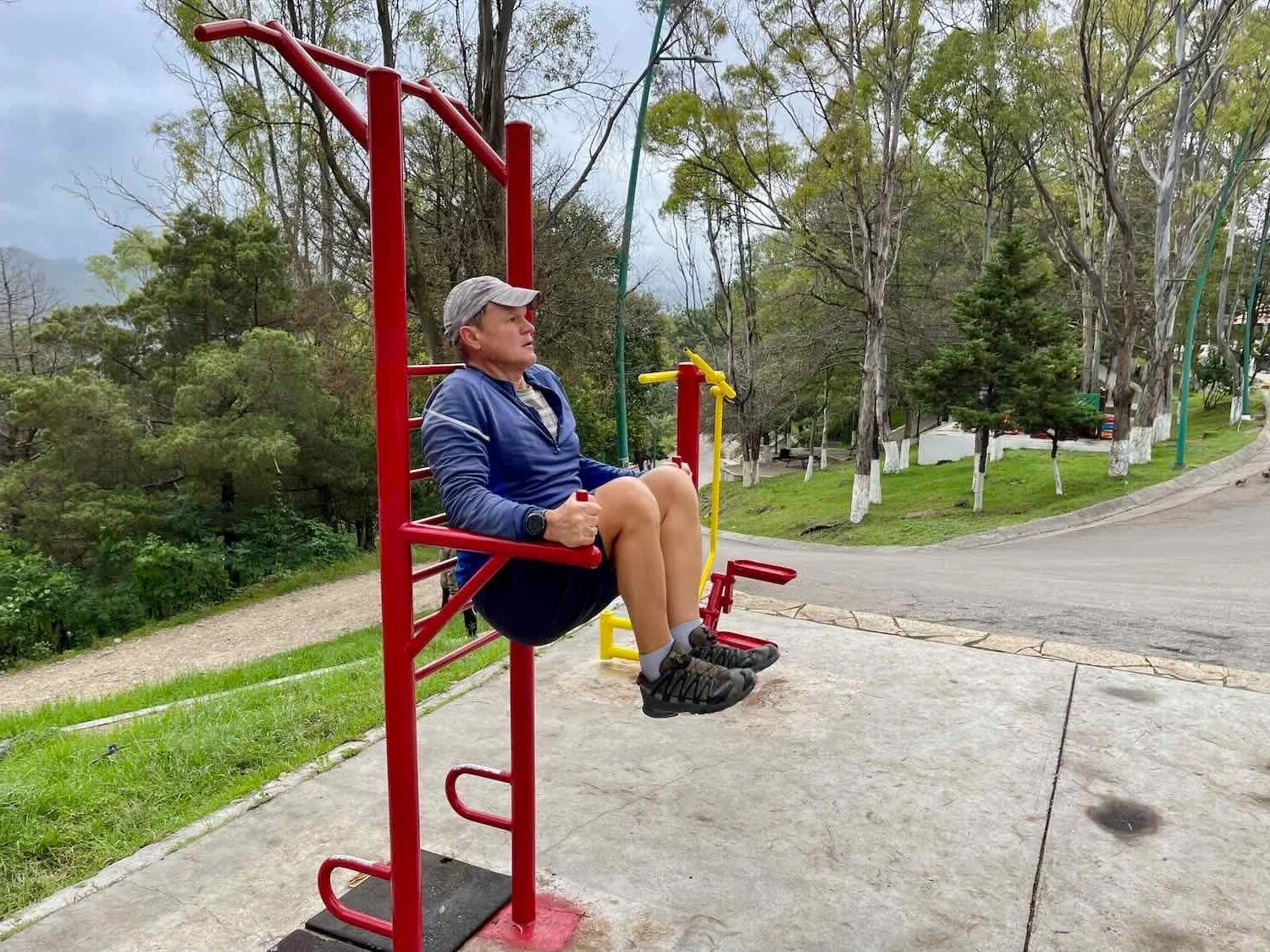 Staying in shape on a cycling layover