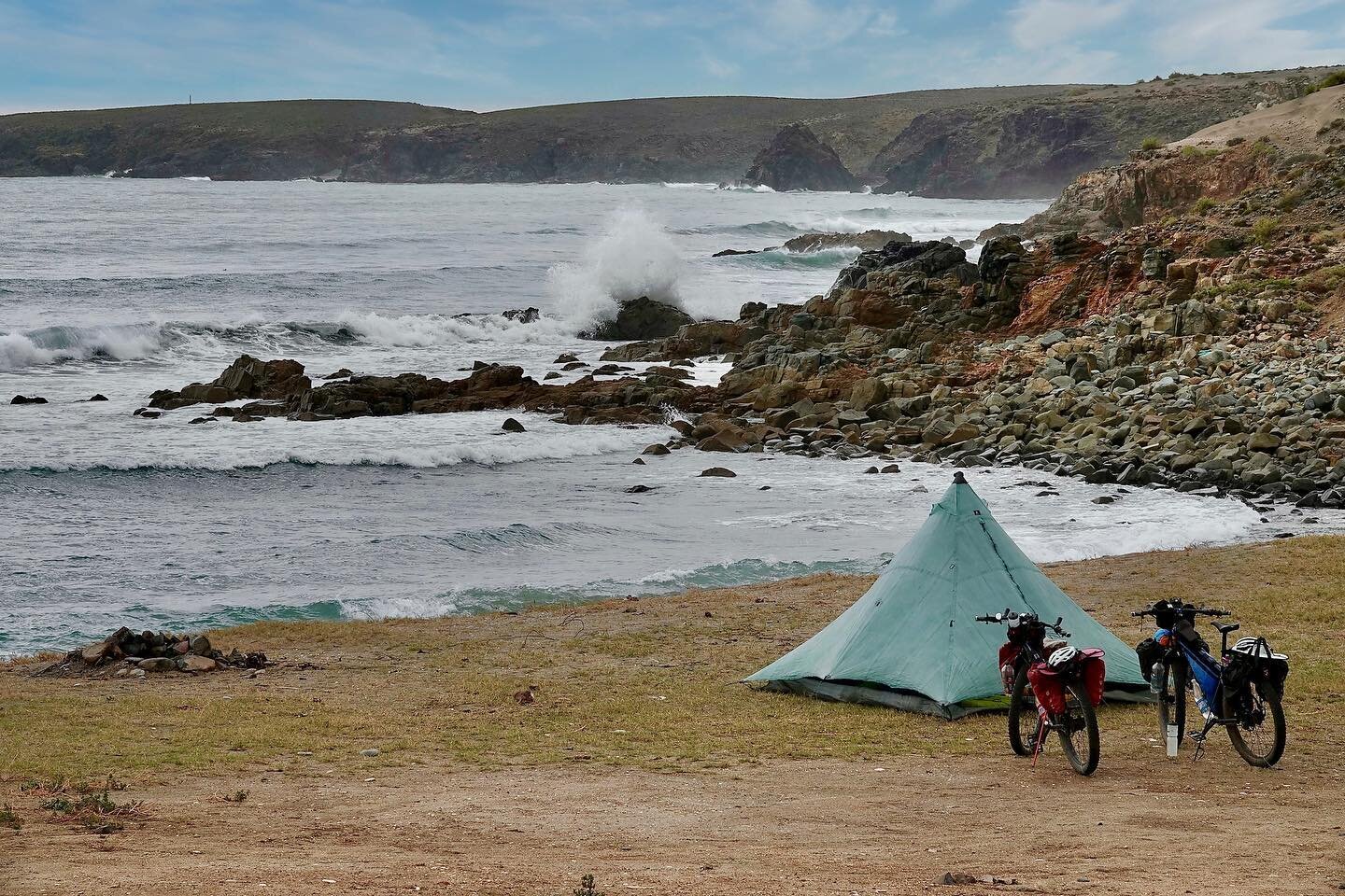 We are still cycling in Baja, Mexico.  As long as you avoid the spines from a large variety of cactus, the wild camping is wonderful.  Nice ocean, mountain, and desert views. 

#biketouring #cycletouring #bikewander #bicycletouring #bicycletour #bicy