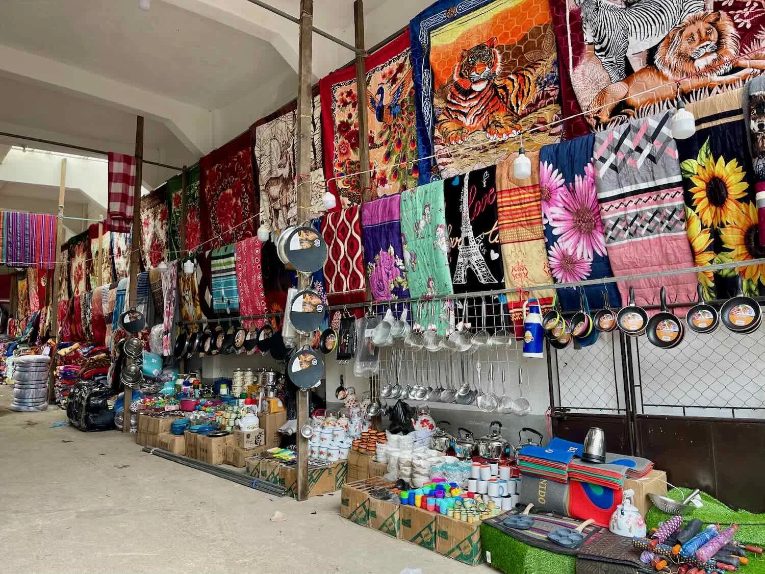 Blankets and household items for sale