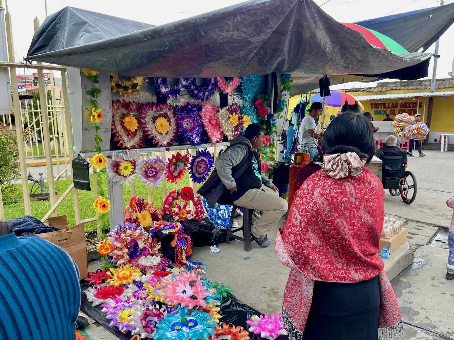 Ribbons and wreaths to decorate graves