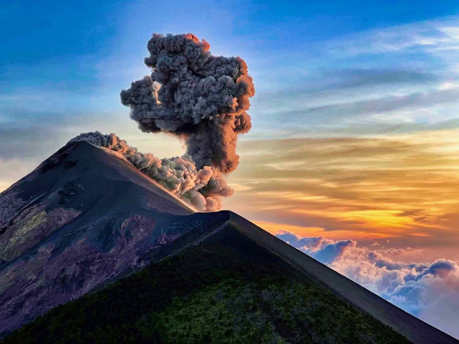 Eruption of the Fuego Volcano