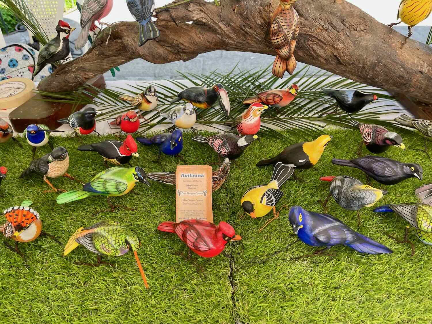 Gorgeous, carved birds for sale