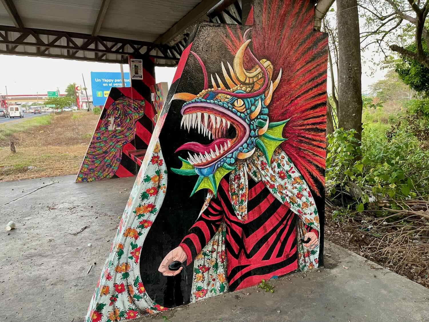 Image of a character from Panama’s traditional Corpus Christi celebration, which involves a ‘battle of the devils’