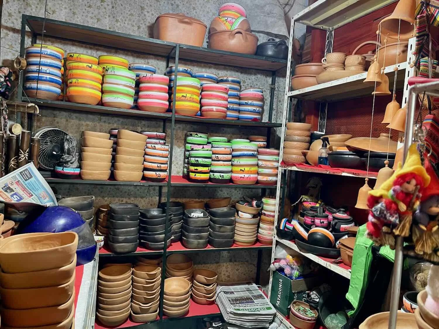 Pottery for sale in the market