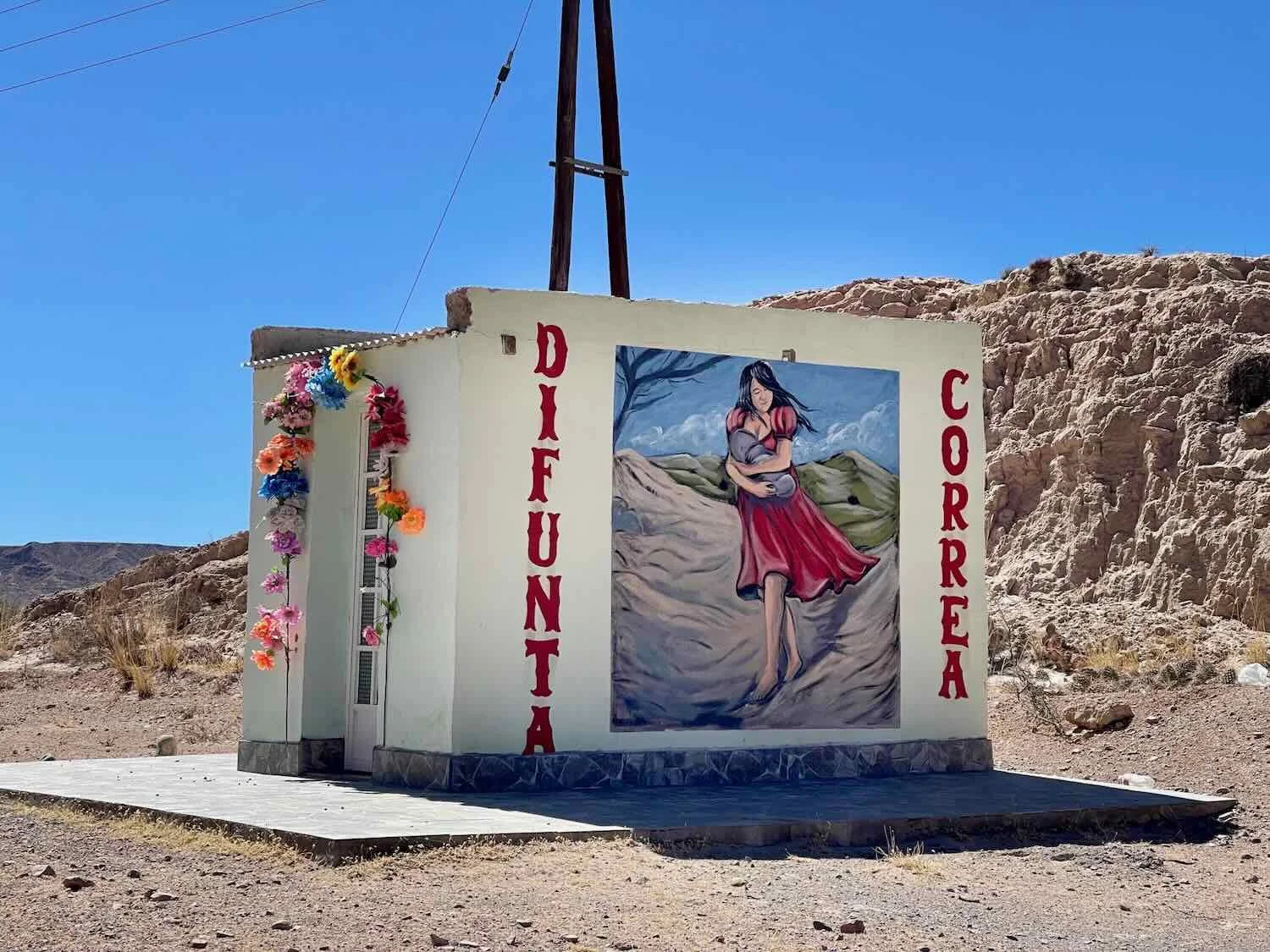 Shrine for the folk saint Difunta Correa