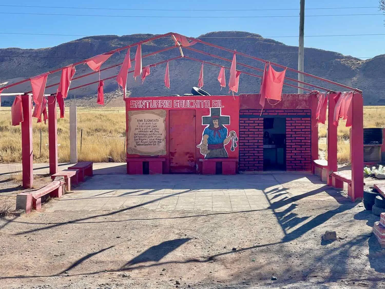 Shrine for the folk saint Gauchito Gil
