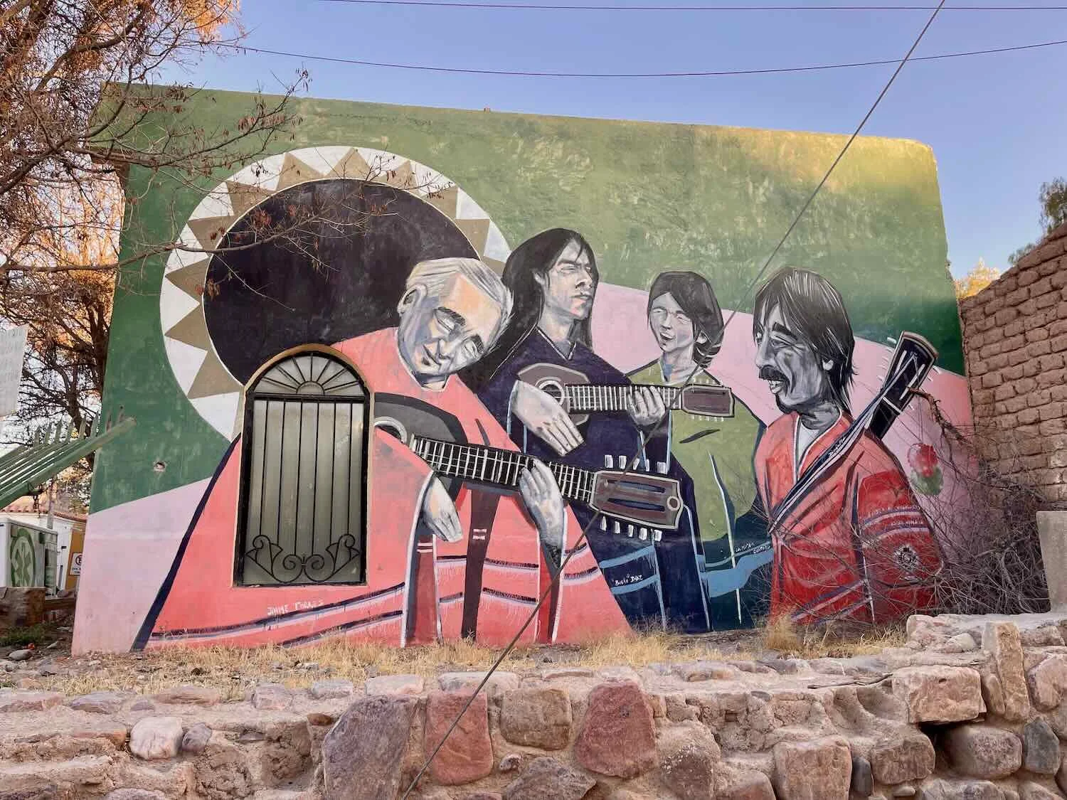 Mural of a Folk Band