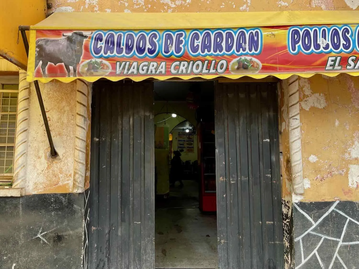 Shops near the bus station sold Caldos de Cardan, a.k.a. "Creole Viagra." Turns out that's soup made from the penis of a bull. We didn't try that one.