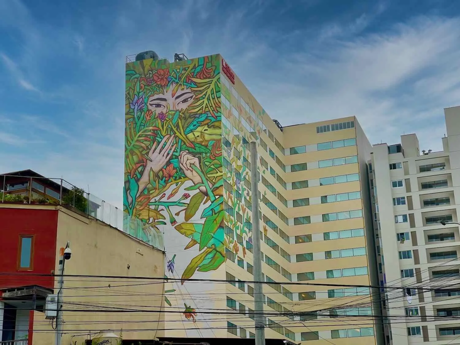 Mural on the Hilton Hotel
