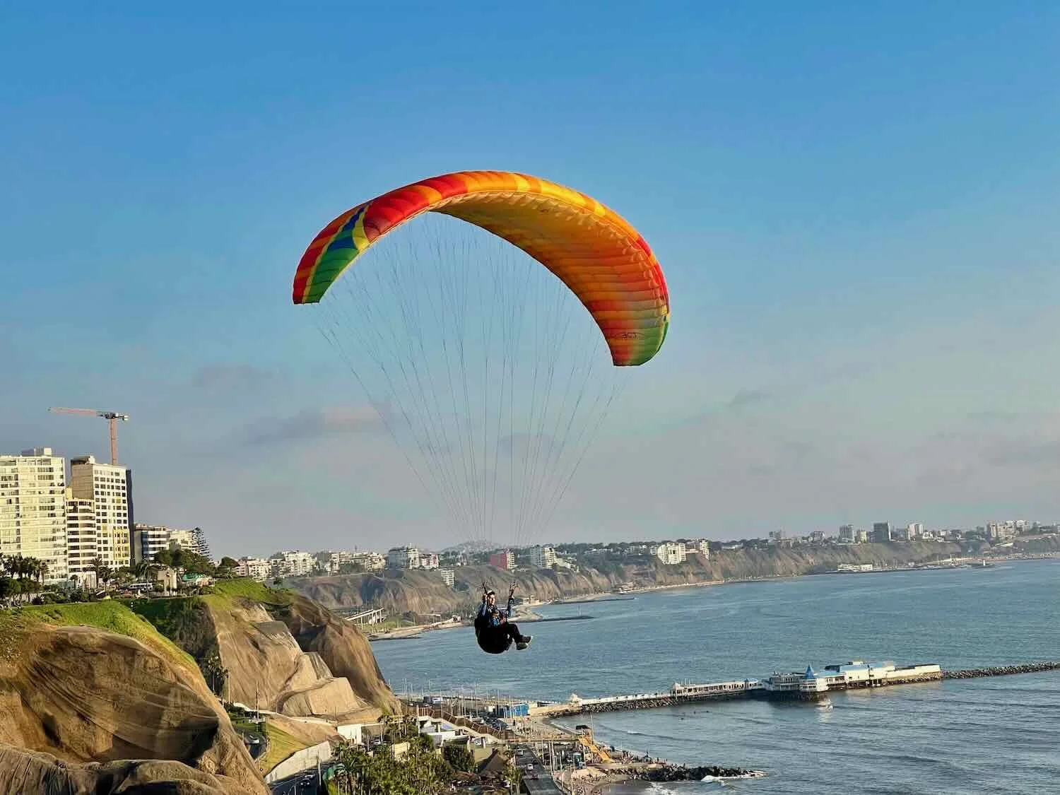Paragliding Along the Cliffs