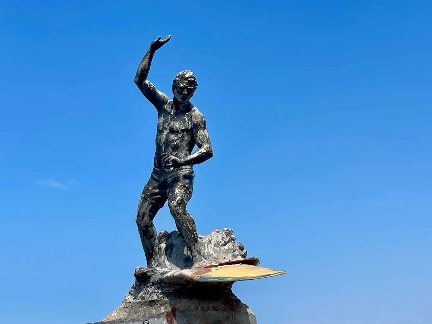 Statue on the Surfer's Beach