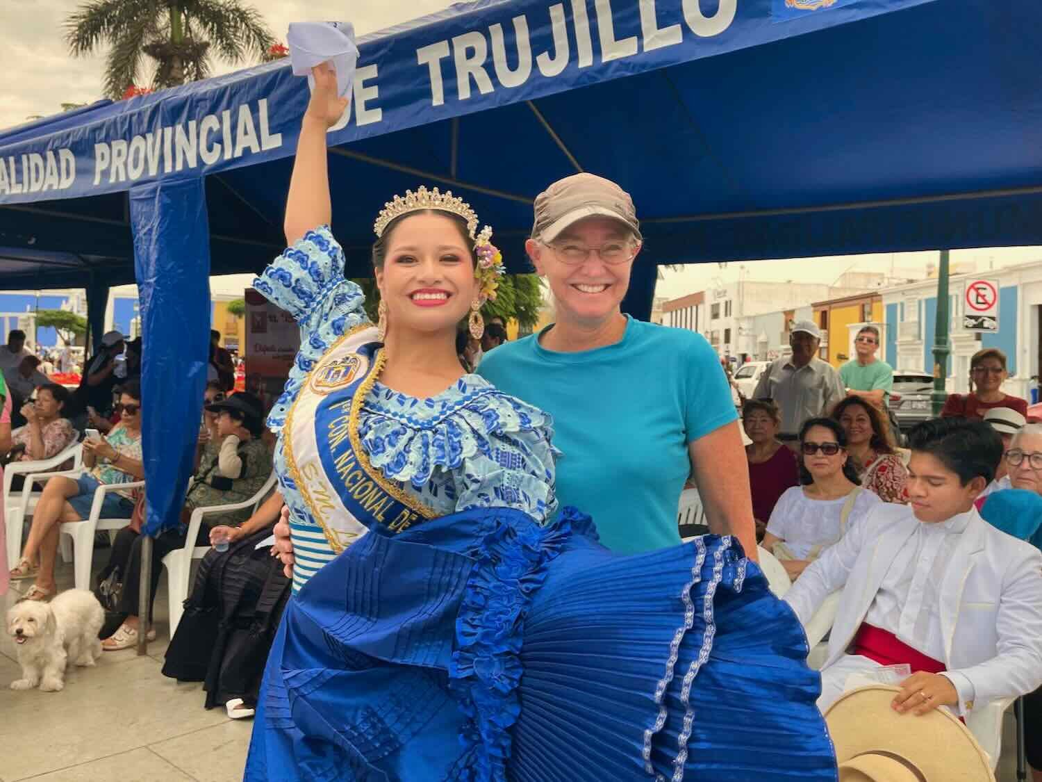 Celebrating National Pisco Sour Day with a popular Marinera Dancer