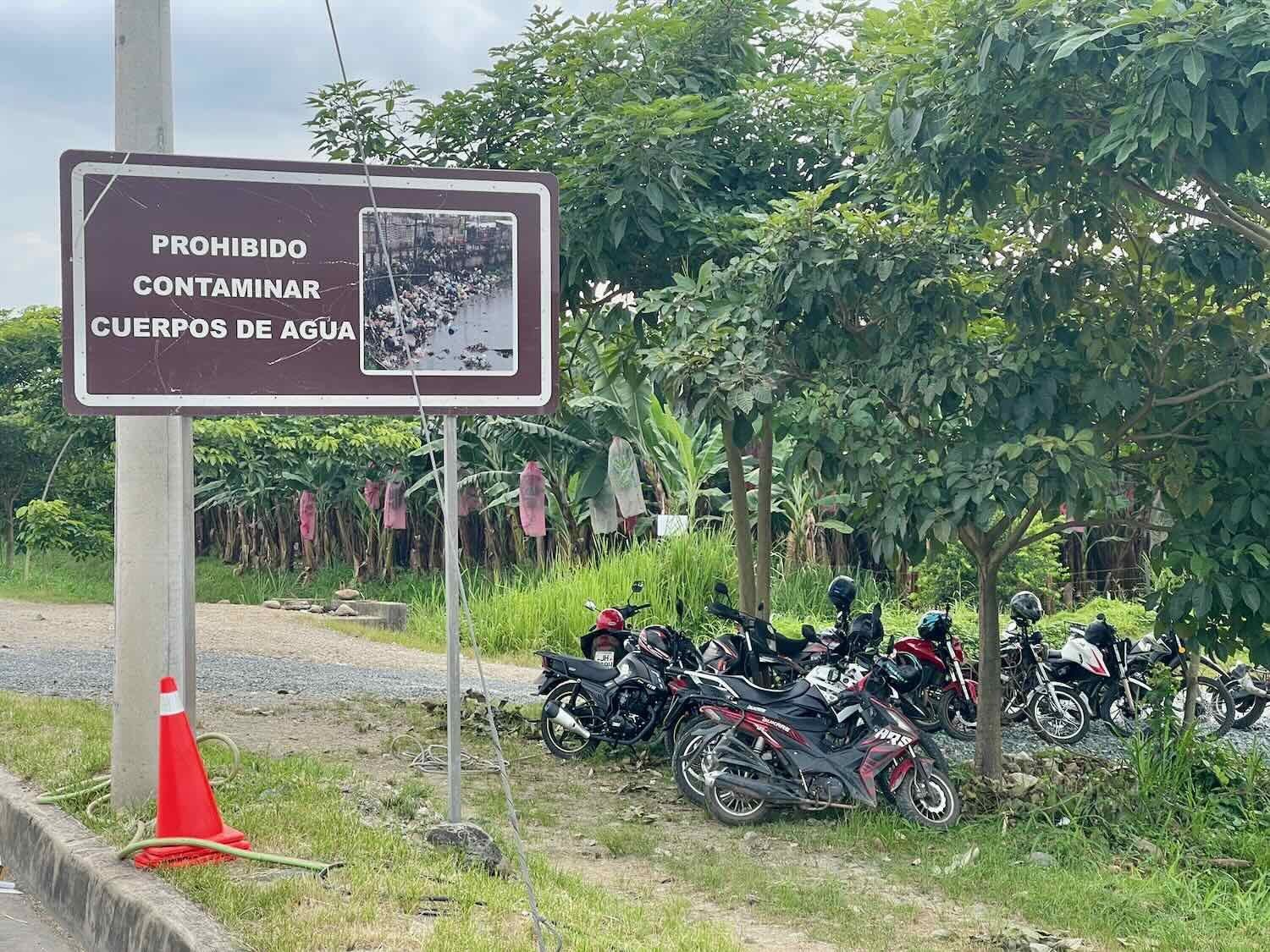 "It is prohibited to contaminate bodies of water."