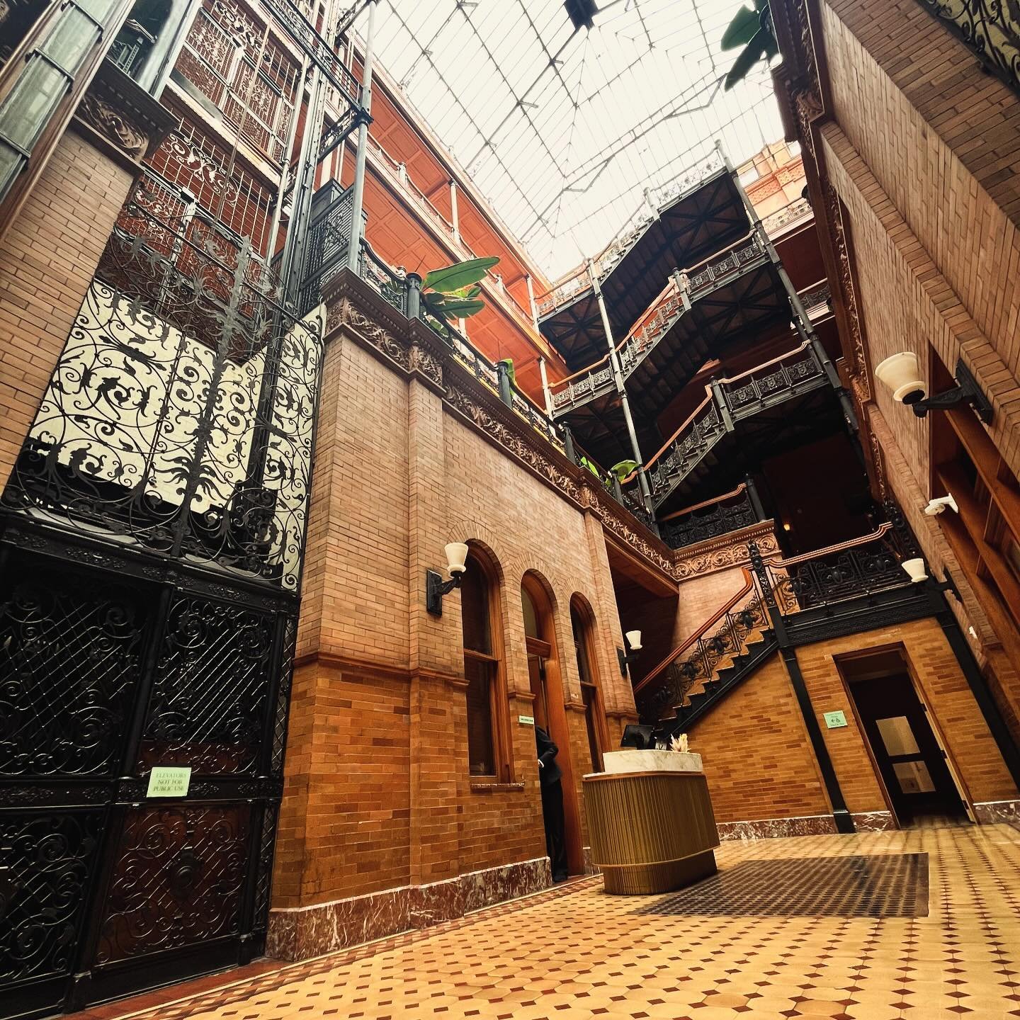 The Bradbury Building in LA did not disappoint.

There&rsquo;s so much amazing architecture in LA. And compared to NYC, it&rsquo;s as if everything has been doubled in size. It&rsquo;s also nice having my own &ldquo;private tour guide&rdquo; while vi