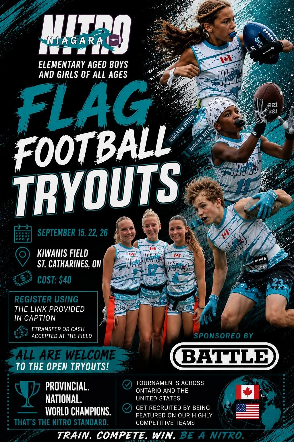 Niagara Nitro Football Tryouts