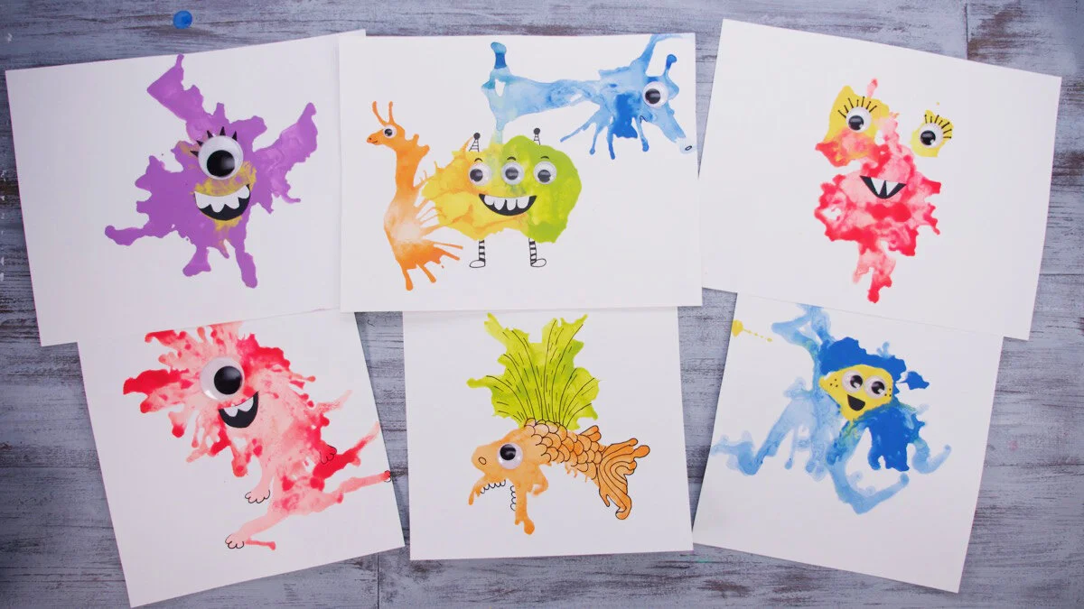 Monster Blow Art Ages 3-5 (Country Club Studio)