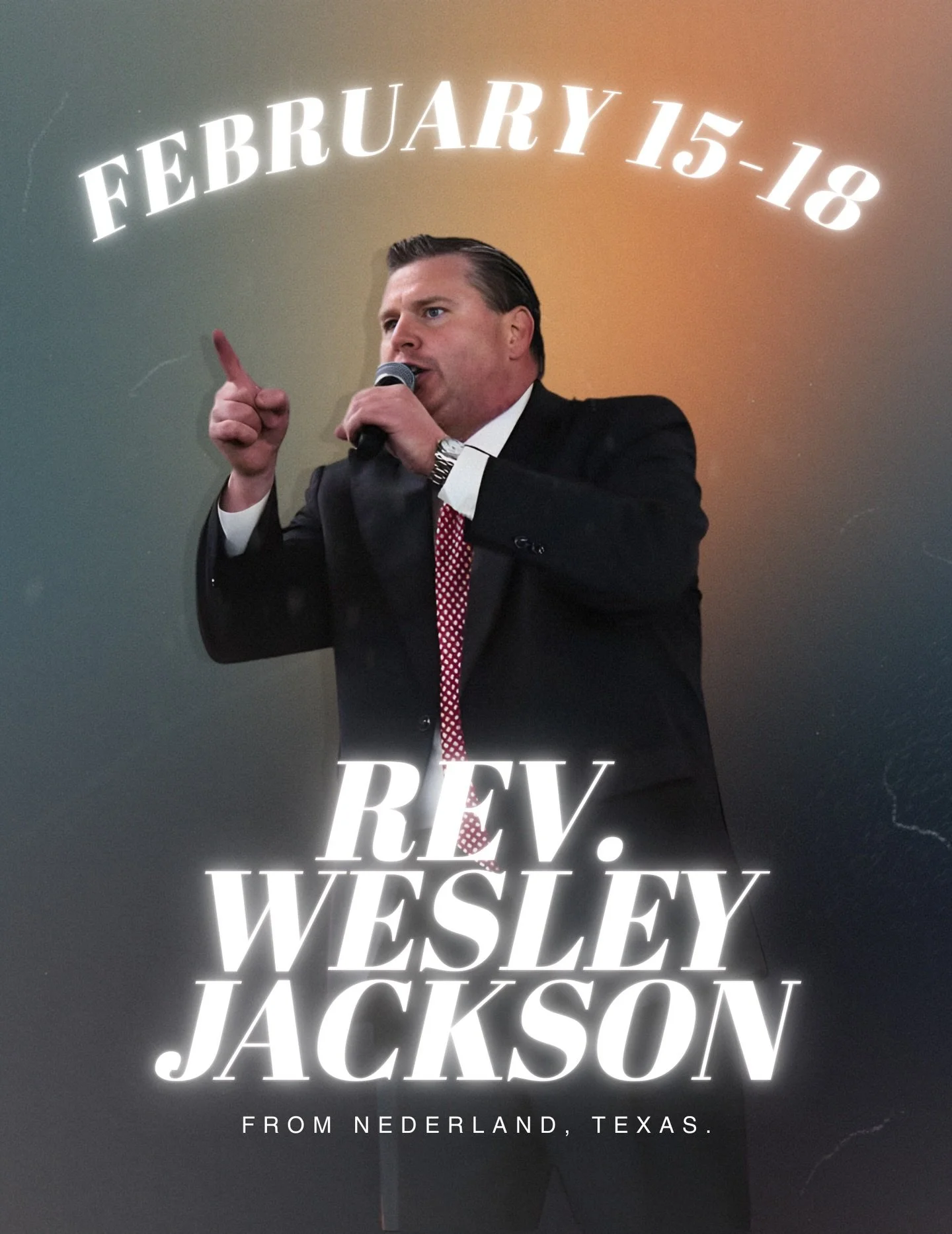Mark your calendars! 📅

We&rsquo;re just over two weeks away from our services with guest speaker Pastor Wesley Jackson.

We&rsquo;re anticipating a special move of God during these services&mdash; so invite someone to join you!

There&rsquo;s no te