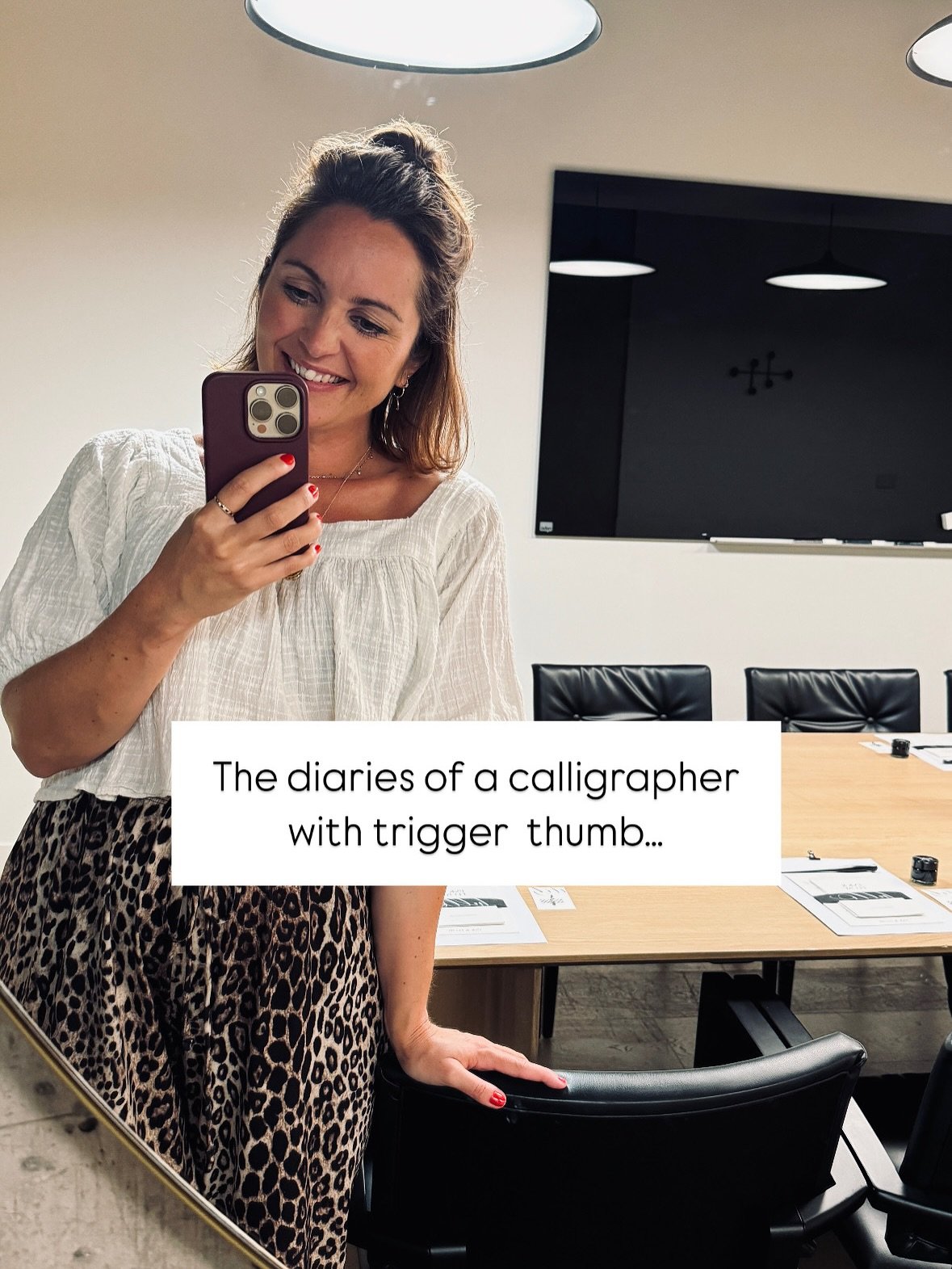 Not really an ideal situation is it 😅 especially when you have a 700 place card job&hellip;but I did it! 

Let&rsquo;s hope the injection works 🤞 positive success stories very welcome please and thank you!

#triggerthumb
